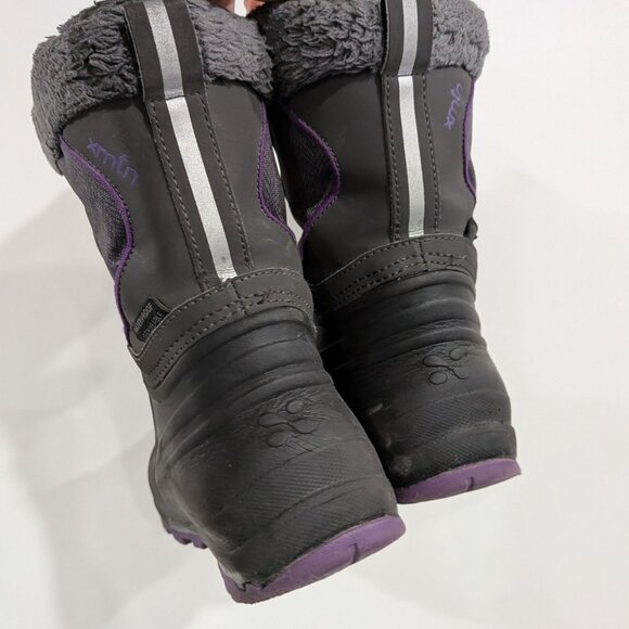 Xmtn Winter Boots Black Grey Purple  Size 11 - Picture 4 of 8